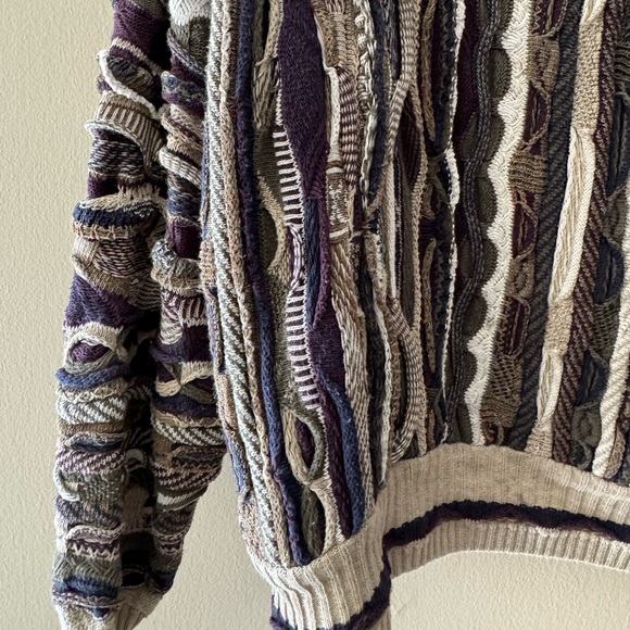 Funky Vinatage Oversized Coogi Lookalike Crewneck Sweater - Picture 5 of 6